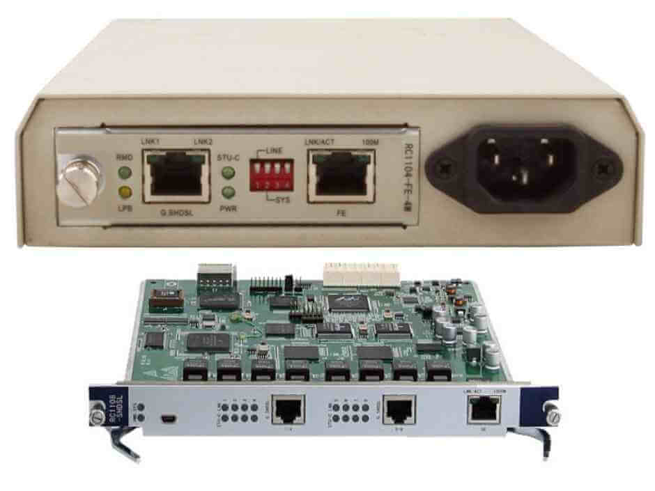 Модем G.SHDSL RC1108-SHDSL-2Wx8 Raisecom Ethernet over Copper (SHDSL.bis), RC1104