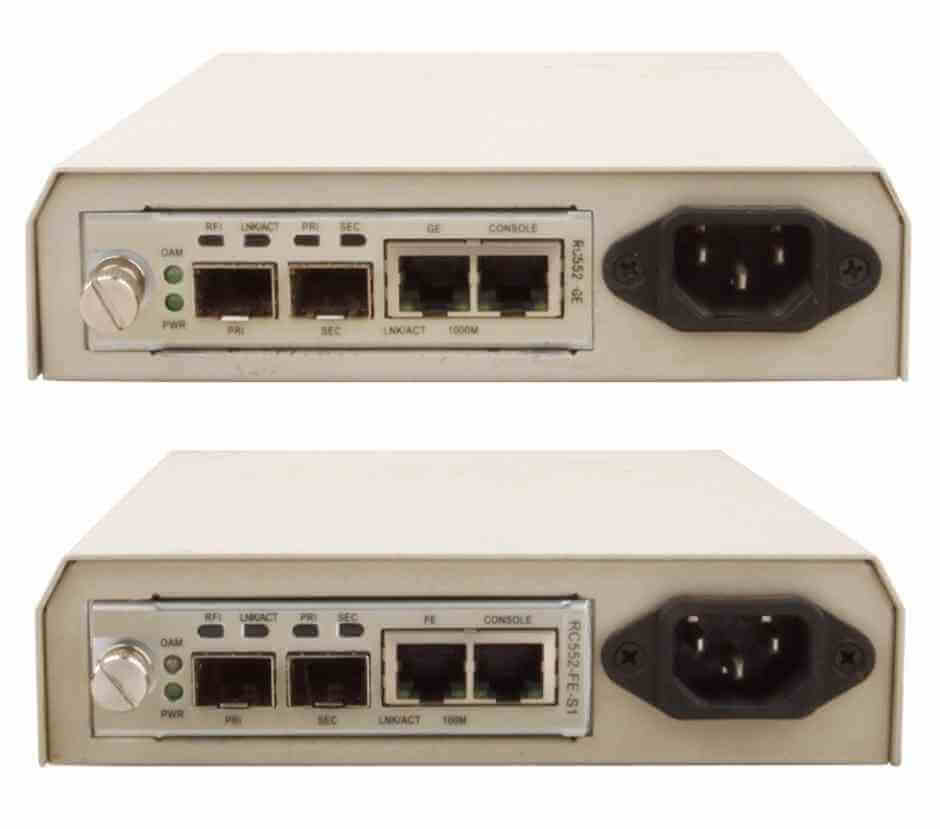 Медіаконвертери серій RC552-FE, RC552-GE Raisecom (Ethernet over Fiber)